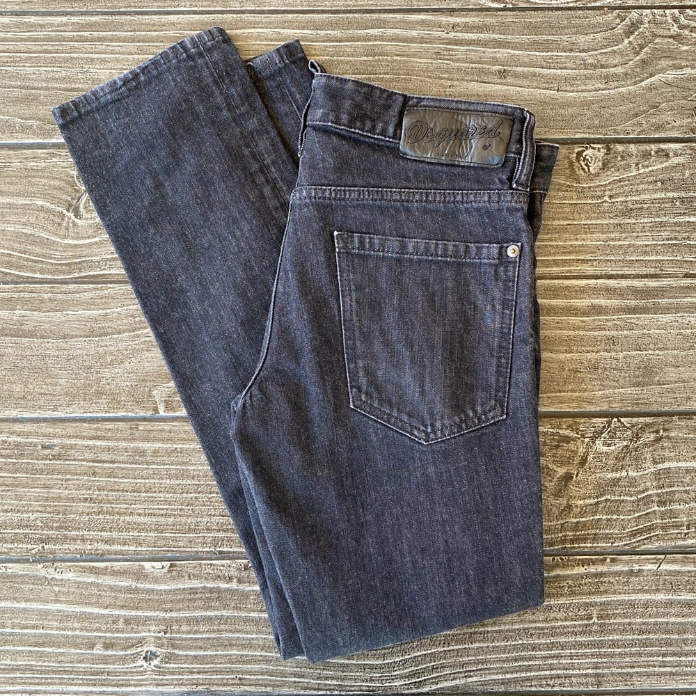 Men’s Dsquared Raw Slim Skinny Denim Jeans Italian - Picture 1 of 8